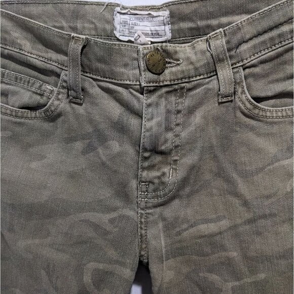 Current/Elliott | Stiletto Skinny Jeans in Army Camo - Picture 5 of 9